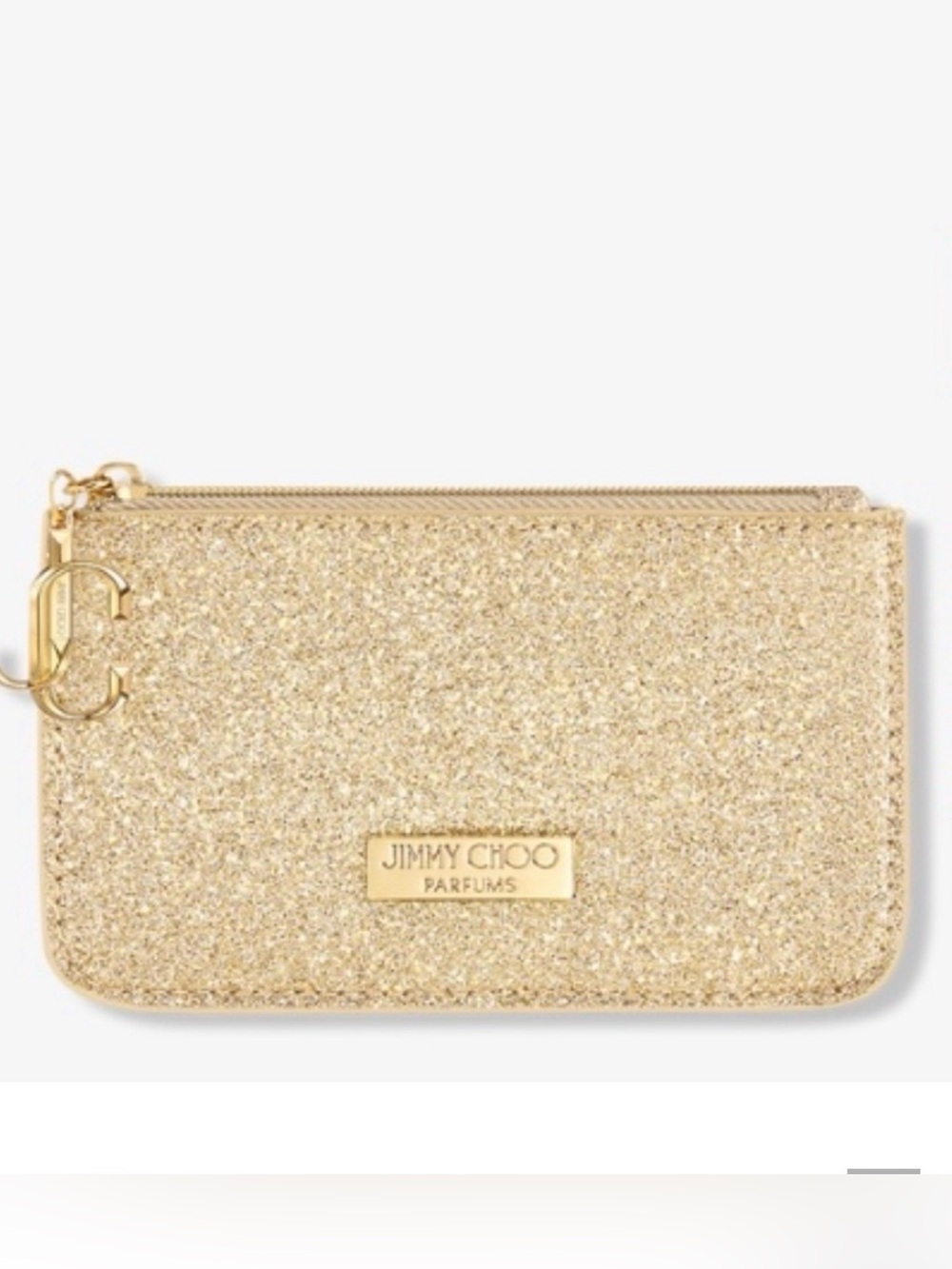 Jimmy Choo Gold Glitter coin purse